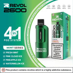 Revol 2600 Mint Series (Multi Flavour) 2600 Prefilled Pod Vape
