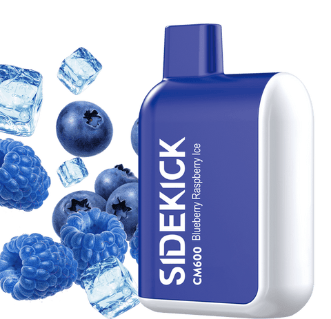 SideKick Blue Raspberry Ice Caffeine Disposable 0mg