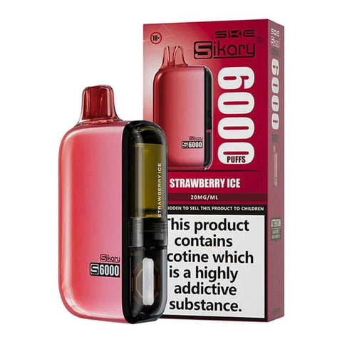 Sikary S6000 Strawberry Ice 6000 Disposable Vape 20mg