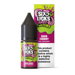 Six Licks Tongue Twisters Sour Cherry Nic Salt 10ml 10mg