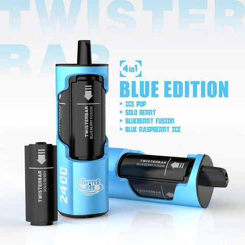 Twister Bar 2400 Blue Edition (4-in-1) 2400 Disposable Vape