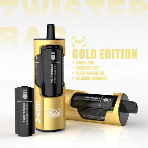 Twister Bar 2400 Gold Edition (4-in-1) 2400 Disposable Vape