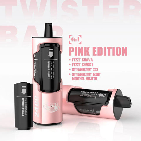Twister Bar 2400 Pink Edition (4-in-1) 2400 Disposable Vape