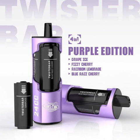 Twister Bar 2400 Purple Edition (4-in-1) 2400 Disposable Vape