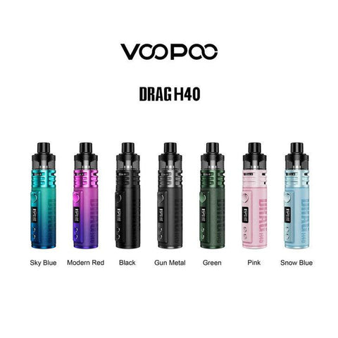 Voopoo Drag H40 Kit & 2 Pod Salt Nic Salts