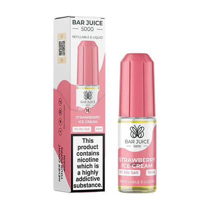 Bar Juice 5000 Strawberry Ice Cream Nic Salt 10ml 10mg