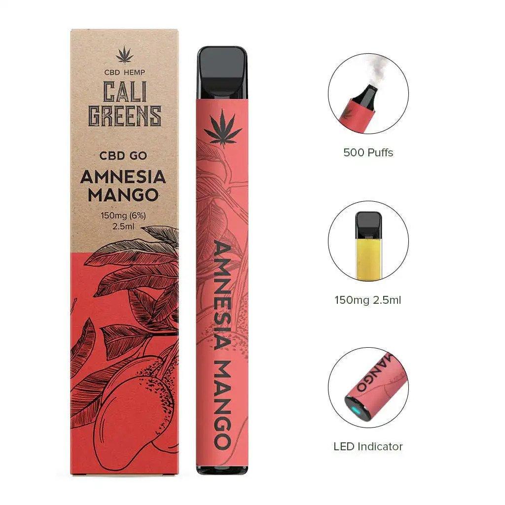 Cali Greens CBD Amnesia Mango CBD Disposable Vape – Royal Vapes