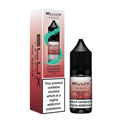 Elux Legend Nic Salts Strawberry Watermelon Bubblegum Nic Salt 10ml 10mg