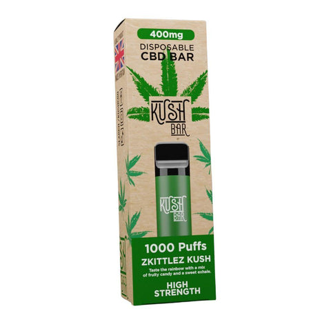 Kush Bar CBD Disposable Zkittles Kush CBD Disposable Vape 400mg