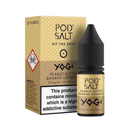 Pod Salt Fusions Yogi Peanut Butter & Banana Granola Bar Nic Salt 10ml 11mg