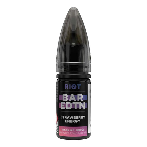 Riot BAR EDTN Strawberry Energy Nic Salt 10ml 20mg