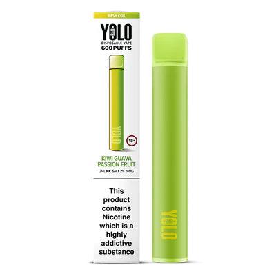 Yolo Bar M600 Kiwi Guava Passionfruit Disposable